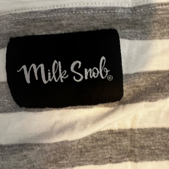 Milk Snob 5-in-1 Nursing & Car Seat Cover in Gray Stripe - Picture 3 of 3